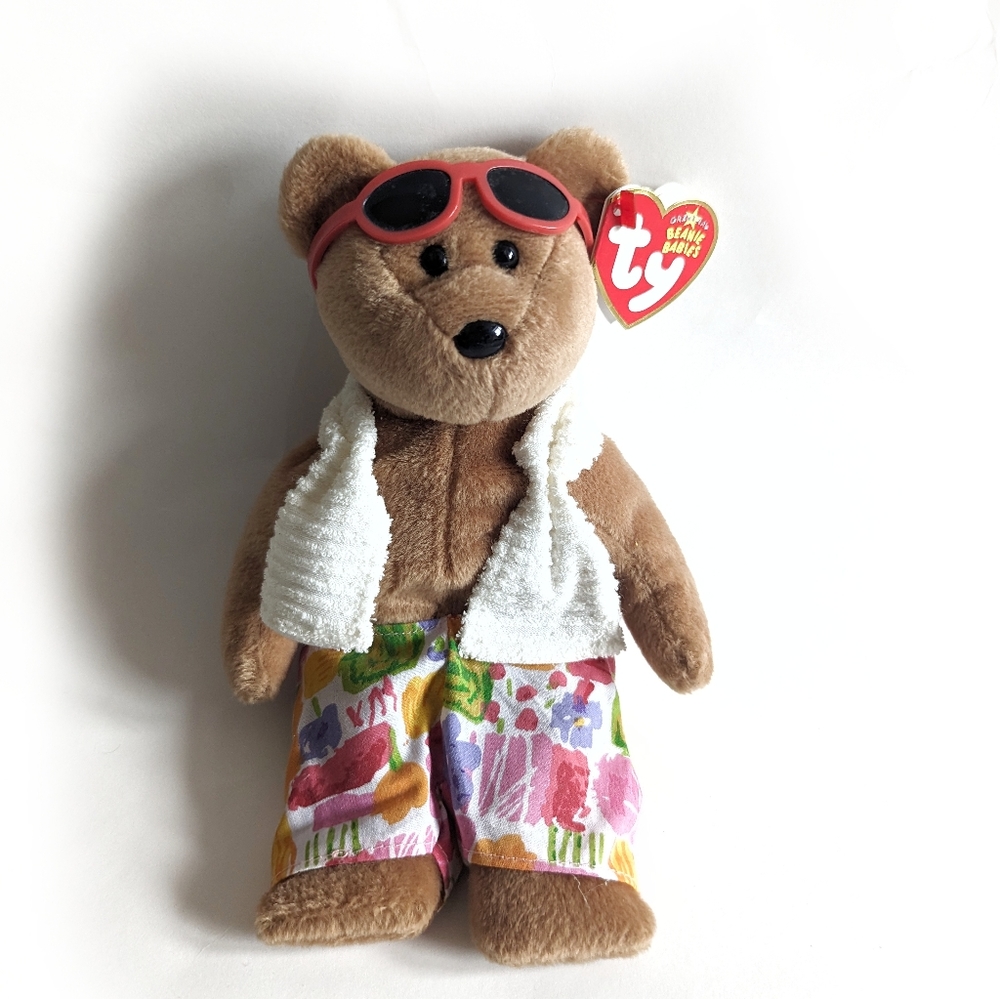 RARE Miami Bear TY Beanie Baby